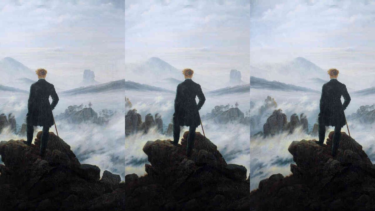 'El caminante sobre el mar de nubes' (1818) de Caspar David Friedrich.