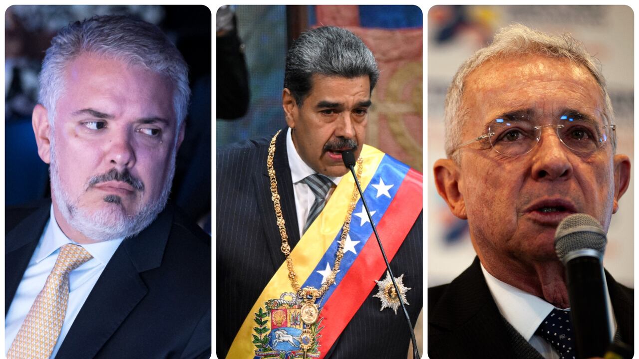 Iván Duque, Nicolás Maduro y Álvaro Uribe