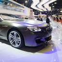 Detalle de un BMW Serie 6 650i Gran Coupe M Sport durante el 27º Salón Internacional del Automóvil en el centro de exposiciones Anhembi en Sao Paulo, el 3 de noviembre de 2012 en Sao Paulo, Brasil. (Foto de Mauricio Santana/Getty Images)