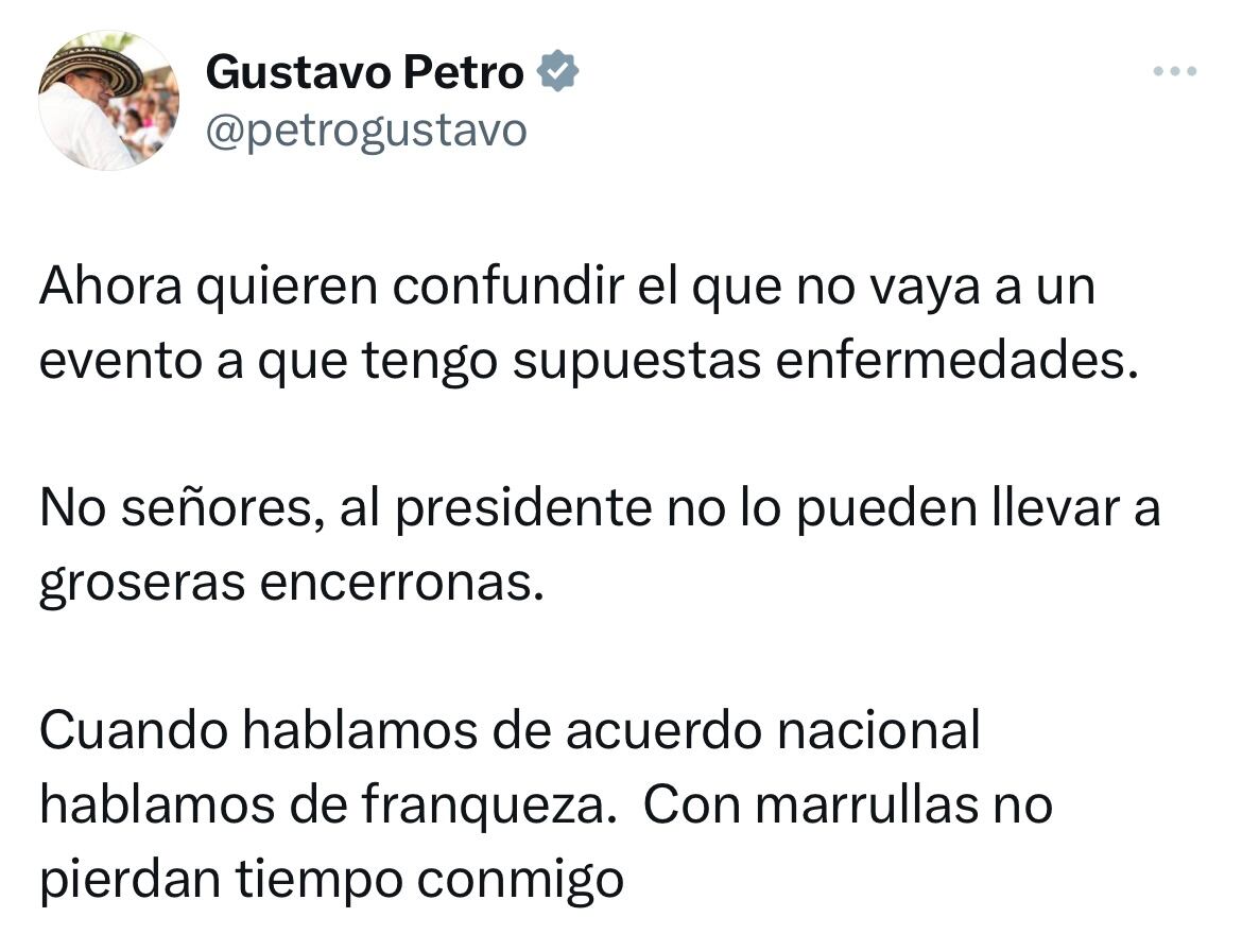 Trino presidente Gustavo Petro