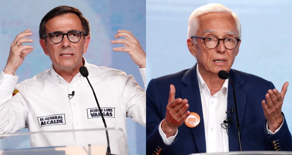 De izquierda a derecha: Jorge Luis Vargas y Jorge Enrique Robledo