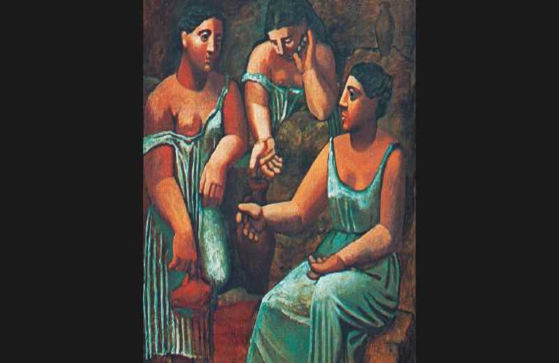'Tres mujeres en la fuente’, el primer Picasso que se vio en Colombia, traído por Gloria Zea del MoMa de Nueva York.