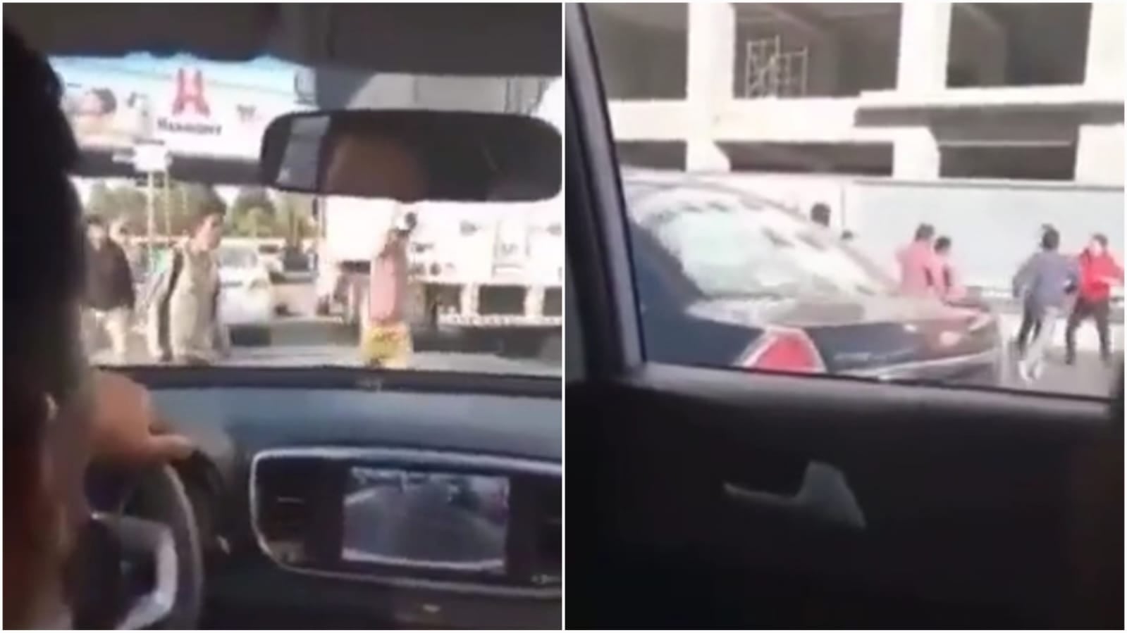 El incidente se produjo en Puebla, México, y lo grabó una familia que dudó en intervenir por su seguridad.