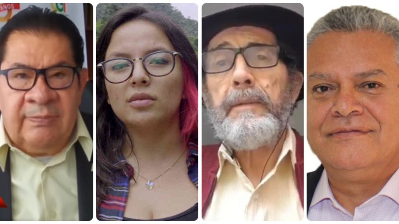 Algunos de los integrantes del Comité Nacional del Paro con los que dialoga el gobierno de Iván Duque