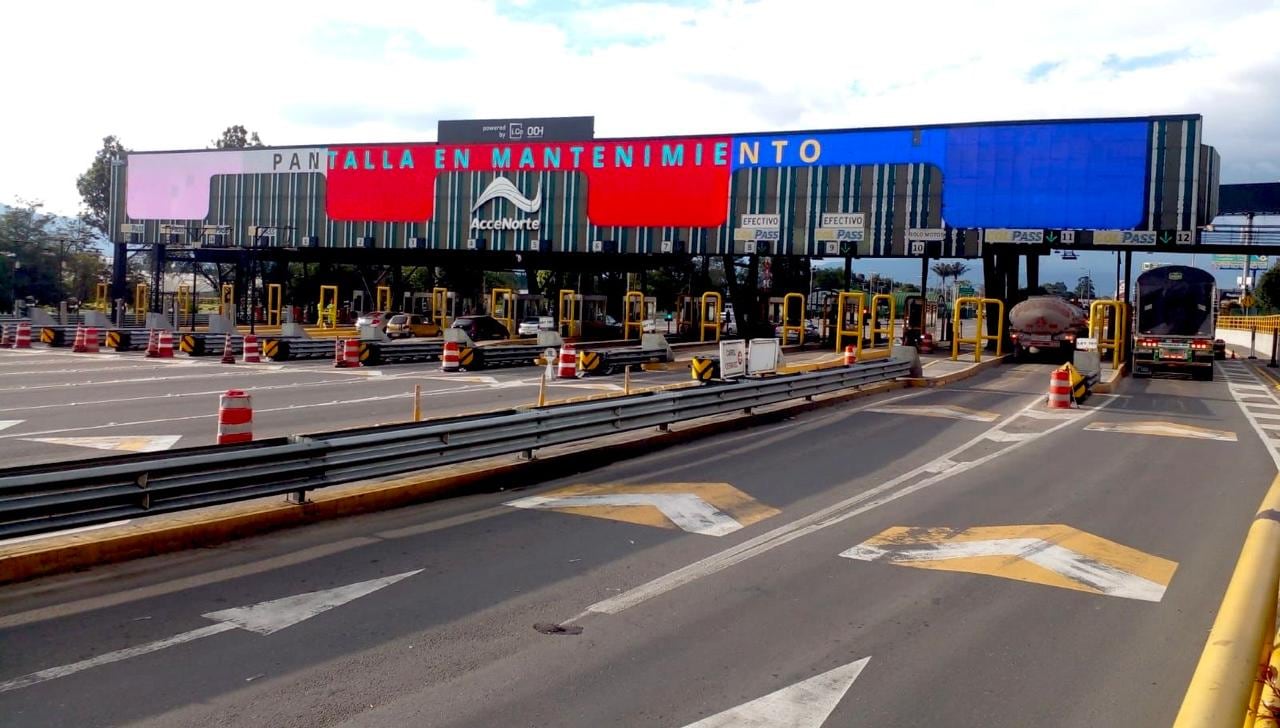 Peaje en el norte de Bogotá