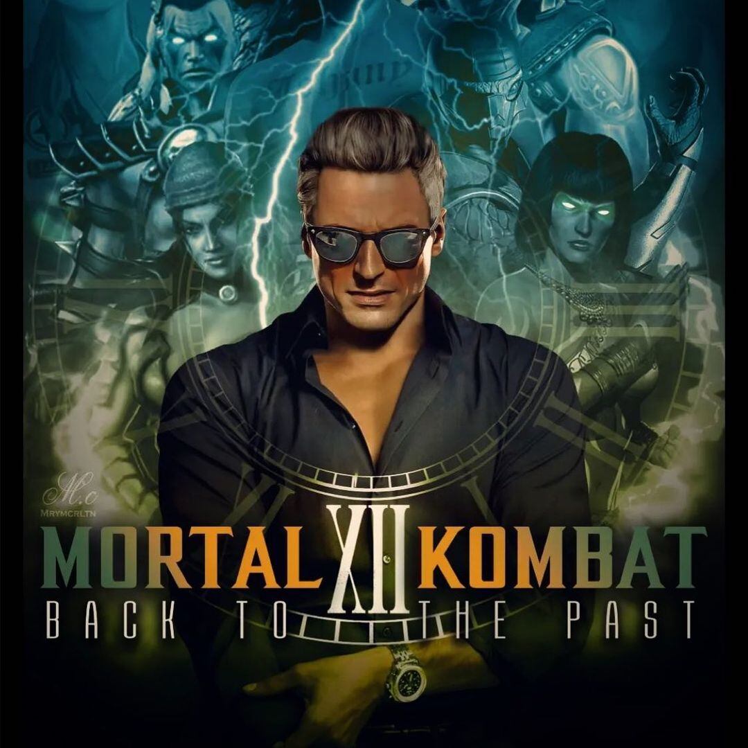 Johnny Cage, personaje de Mortal Kombat. Esta fue la publicación de Andrew Bowen, actor de voz.