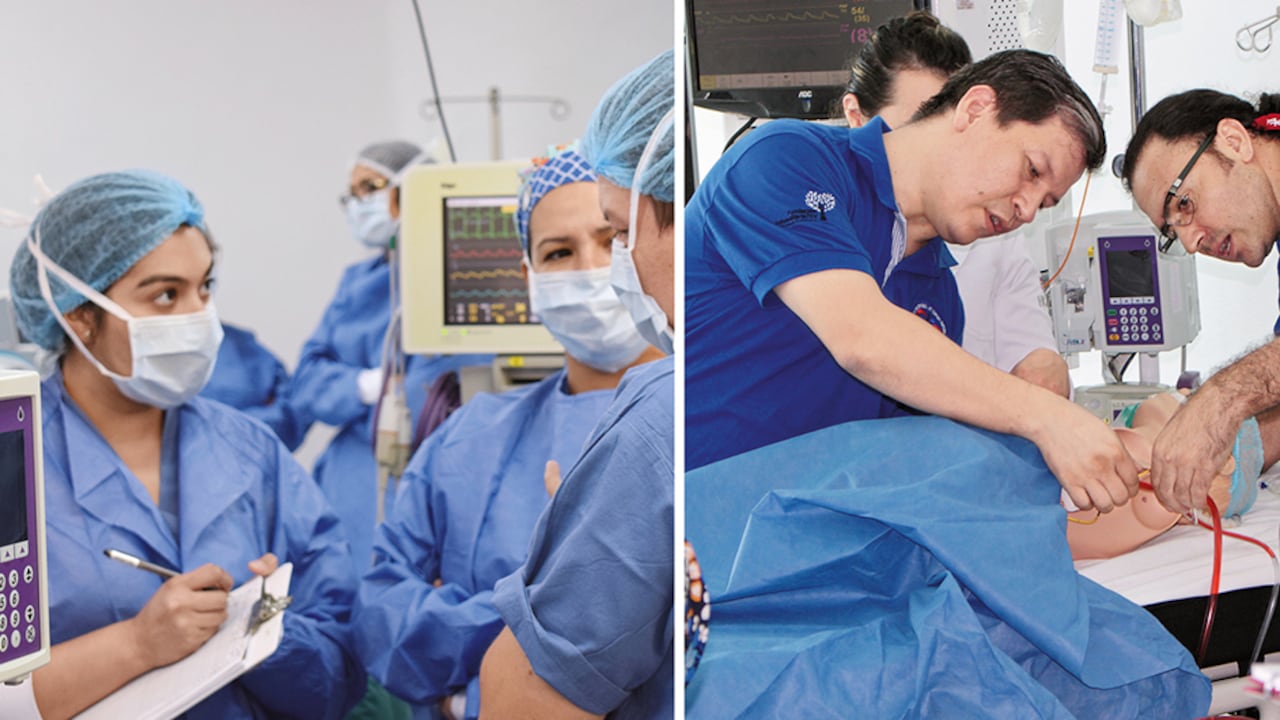 “Nos contactan por redes, consiguen nuestros teléfonos, nos envían fotos, videos… Es una carga emocional muy fuerte, muy compleja”, cuenta el doctor Leonardo Salazar, presidente de ECMO de la Fundación Cardiovascular de Colombia. La terapia ECMO es menos invasiva y traumática que un ventilador mecánico.