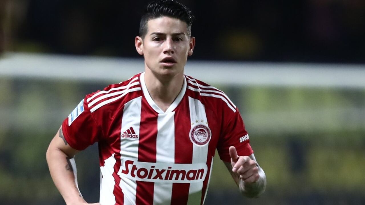 James Rodríguez solo ha jugado un partido con Olympiacos esta temporada