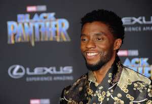 HOLLYWOOD, CA - JANUARY 29: Actor Chadwick Boseman arrives for the premiere of Disney and Marvel's "Black Panther" held at the Dolby Theatre on January 29, 2018 in Hollywood, California. (Photo by Albert L. Ortega/Getty Images)
