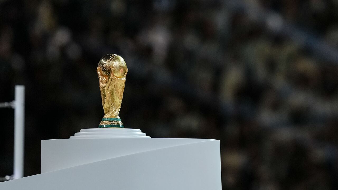 Trofeo del Mundial de la FIFA durante la final de Qatar 2022 en Lusail.