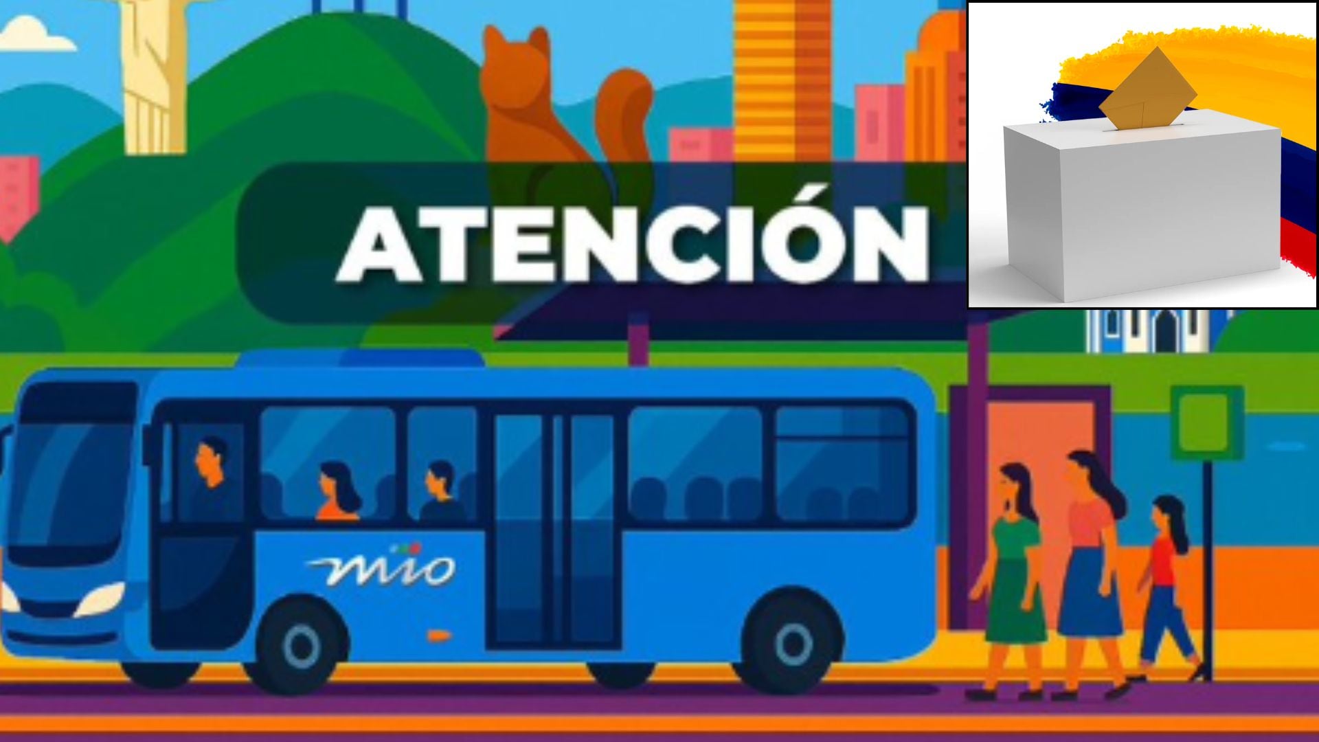 El MIO tendrá una operación especial durante las elecciones del 21 de junio para facilitar el traslado de los caleños hacia sus puestos de votación.