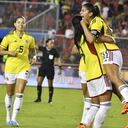 Imagen del partido amistoso entre Panamá y Colombia en Ciudad de Panamá.