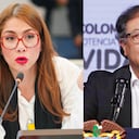 Catherine Juvinao y Gustavo Petro.