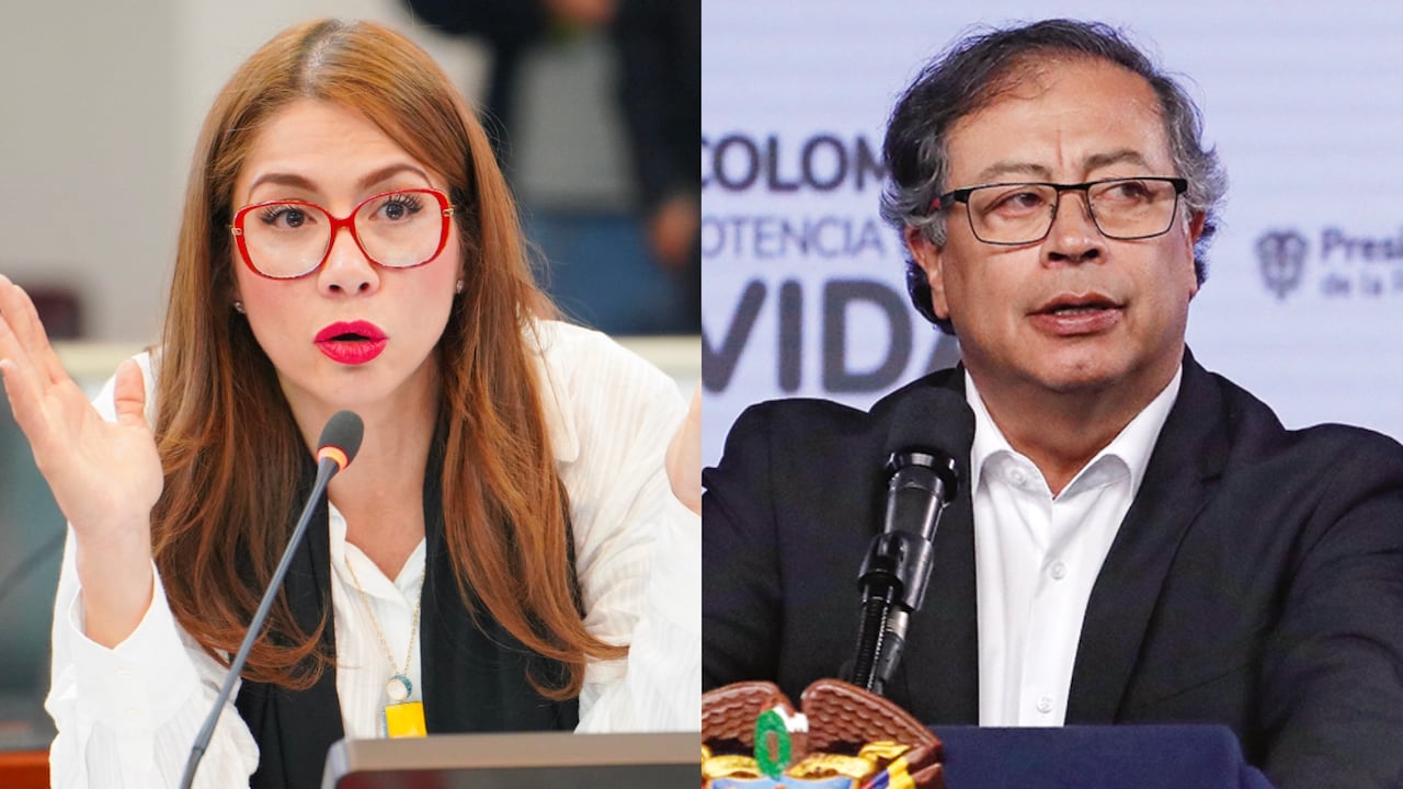 Catherine Juvinao y Gustavo Petro.