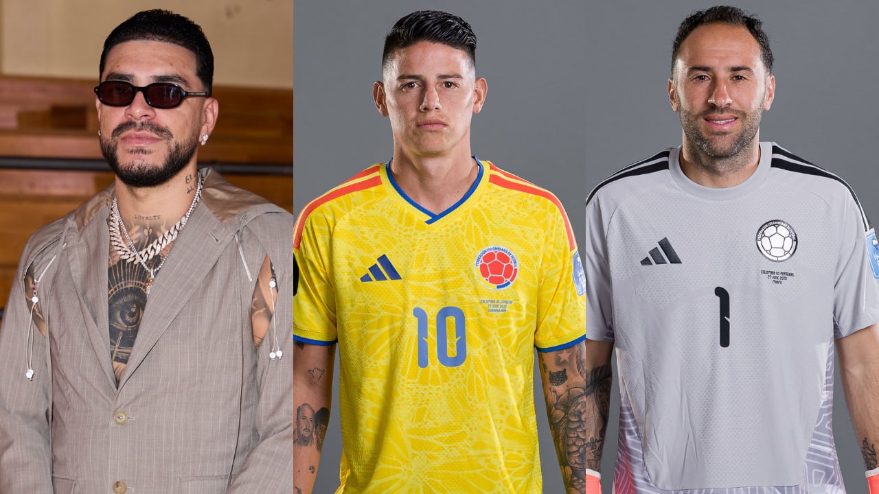 Ryan Castro bailó junto a las hijas de James Rodríguez y David Ospina.