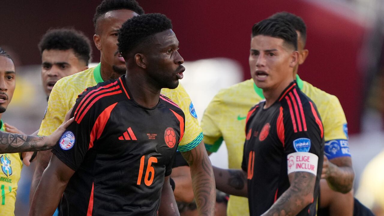 Jefferson Lerma durante un cruce en la Copa América 2024