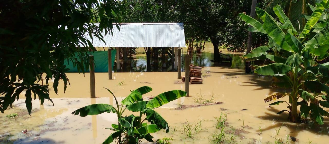 Afectaciones por lluvias en Cáceres, Antioquia.