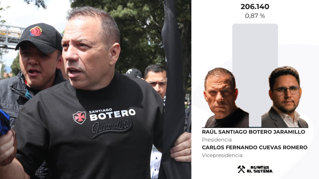Santiago Botero sacó más de 200.000 votos.