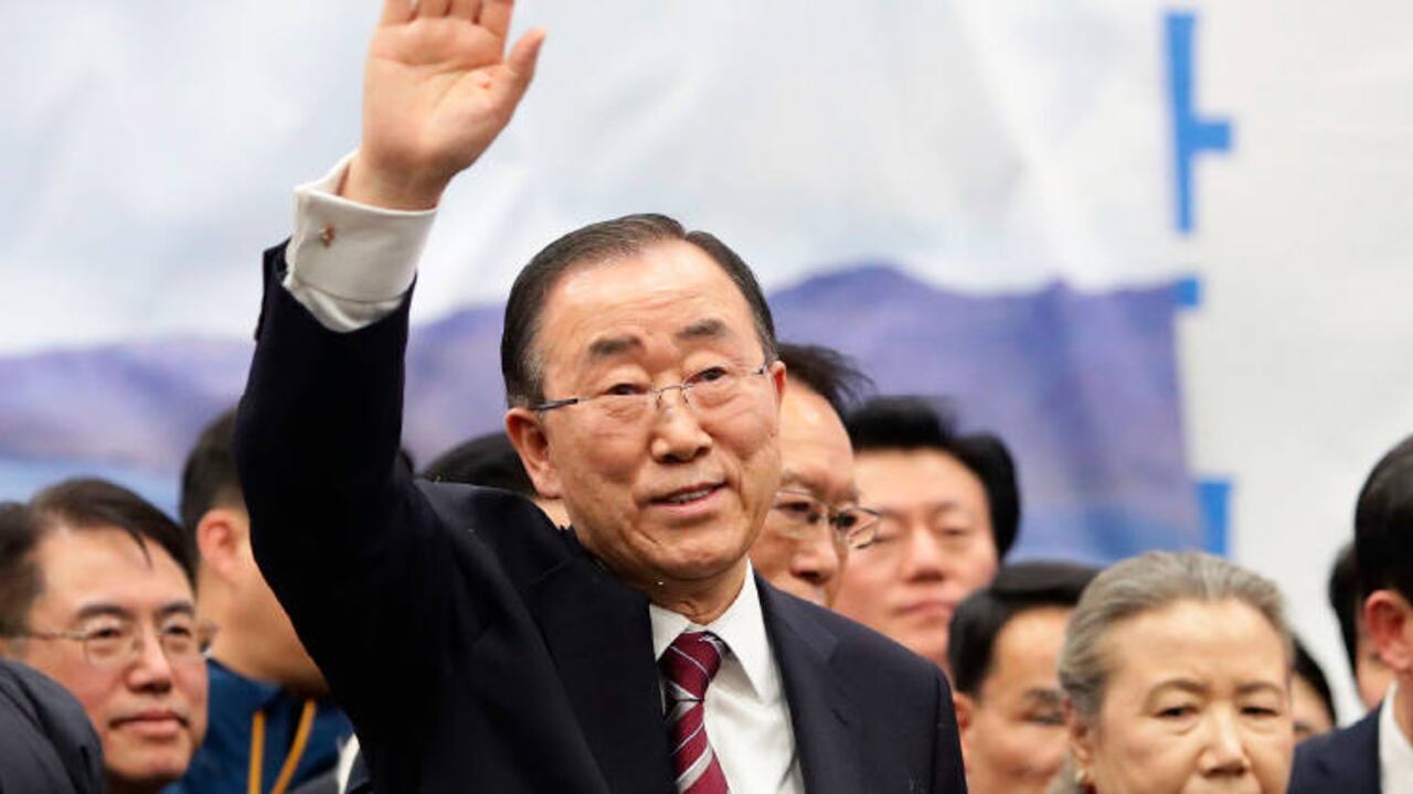 Ban ki Moon.