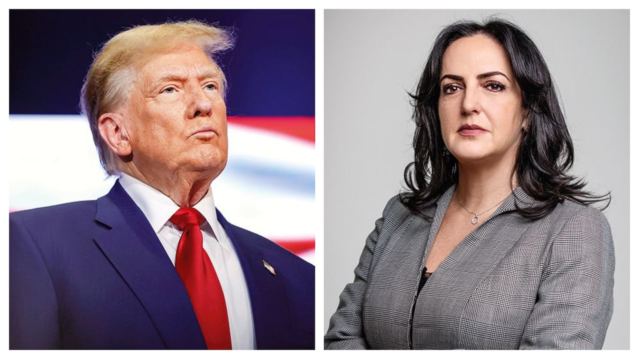 Donald Trump y María Fernanda Cabal.