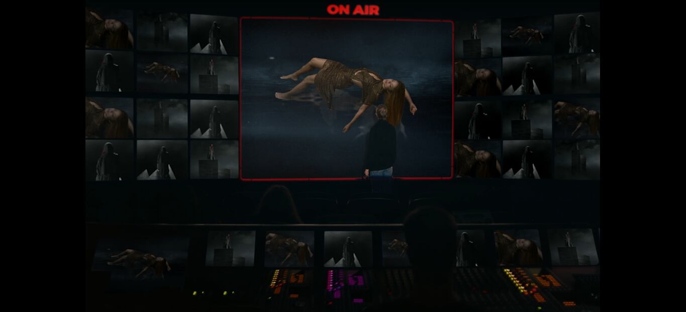 Escena de TQG inspirada en The Truman Show. Foto: YouTube Karol G.