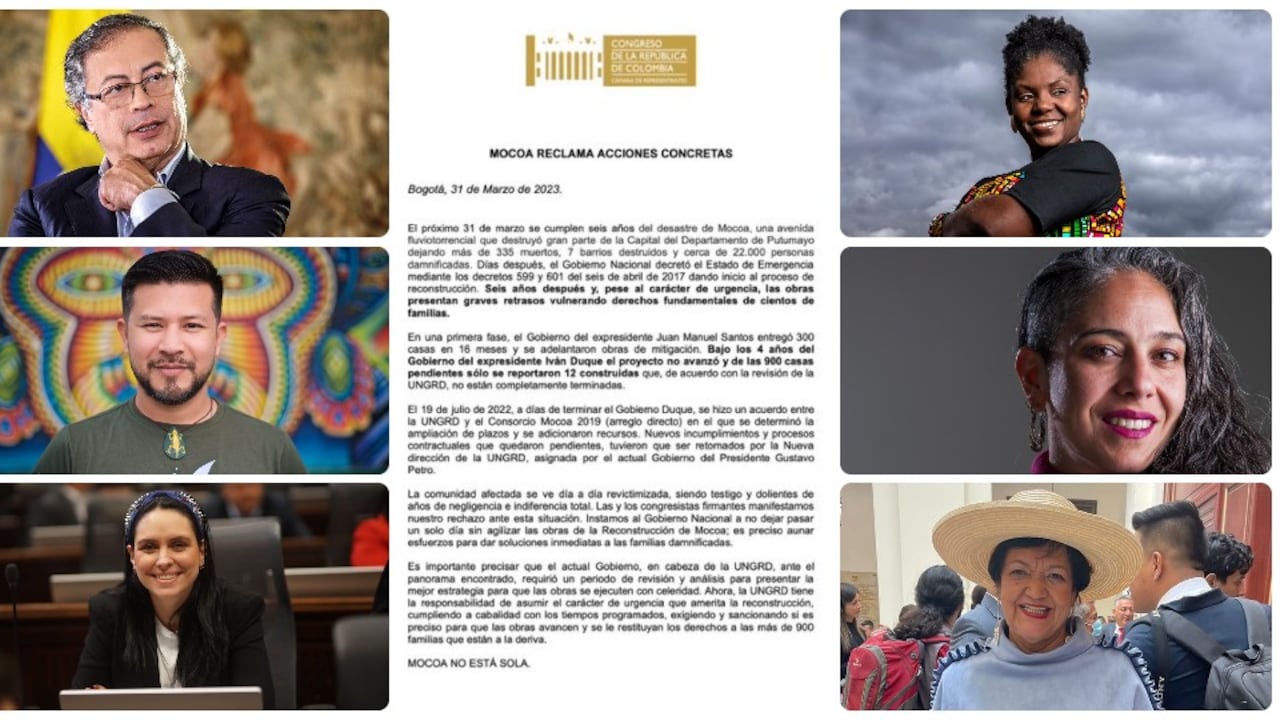 Congresistas del Pacto Histórico y la Alianza Verde lanzan SOS por Mocoa.