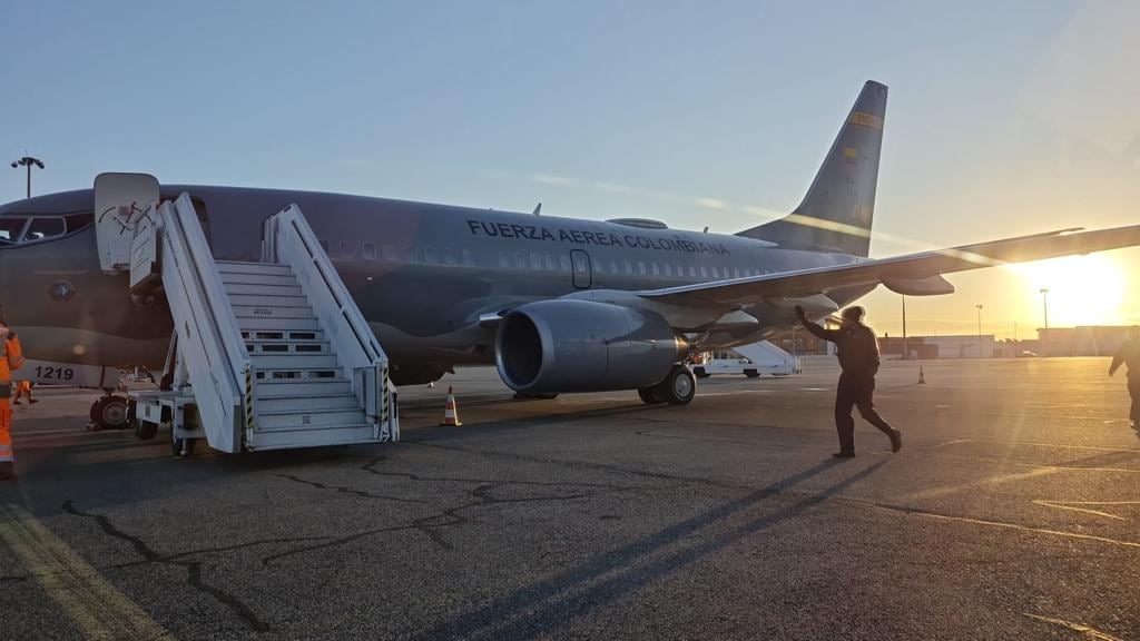 Las piezas venían en el vuelo del presidente Petro.
