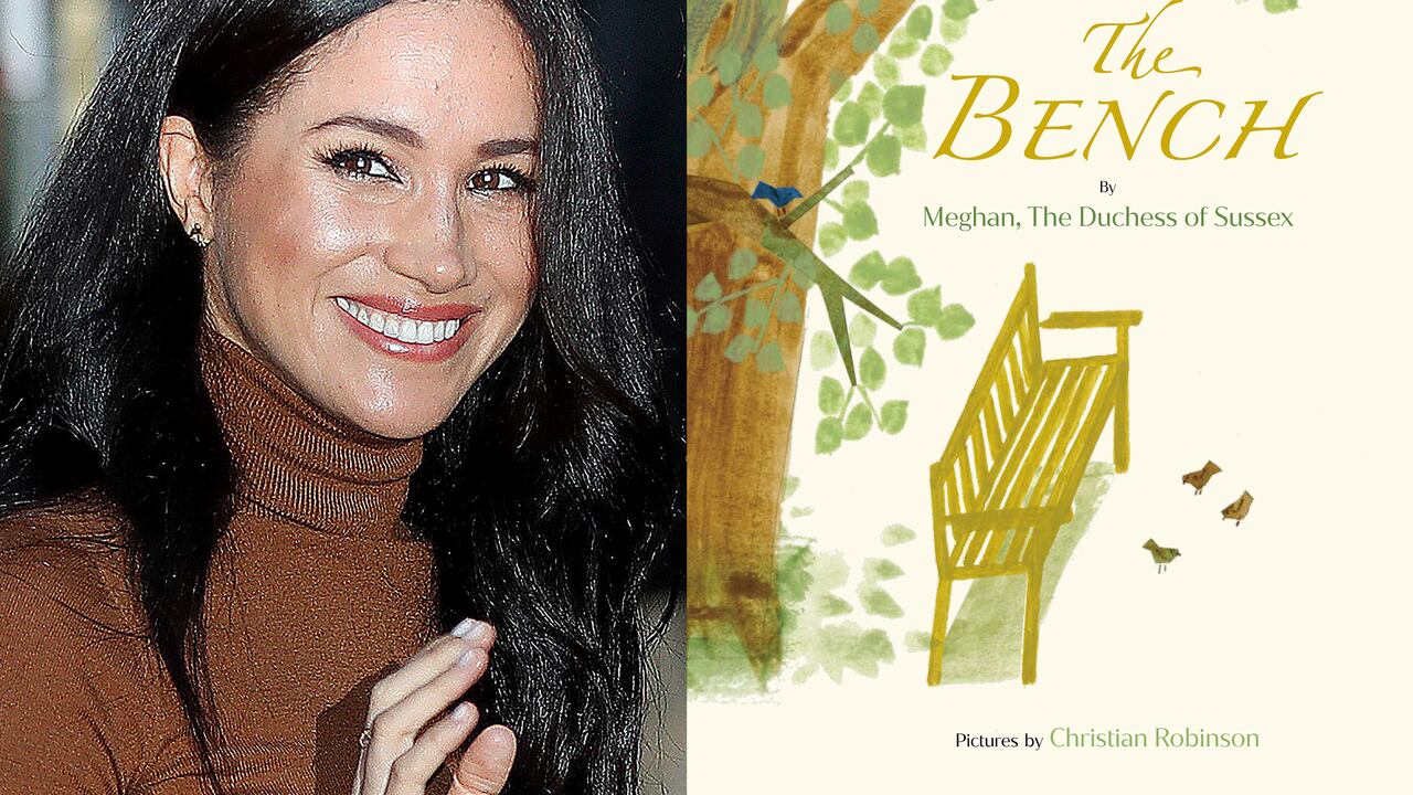 "The Bench", el primer libro de Meghan Markle, con ilustraciones de Christian Robinson, será publicado el 8 de junio. (Foto AP, izquierda, y Random House Children's Books vía AP)