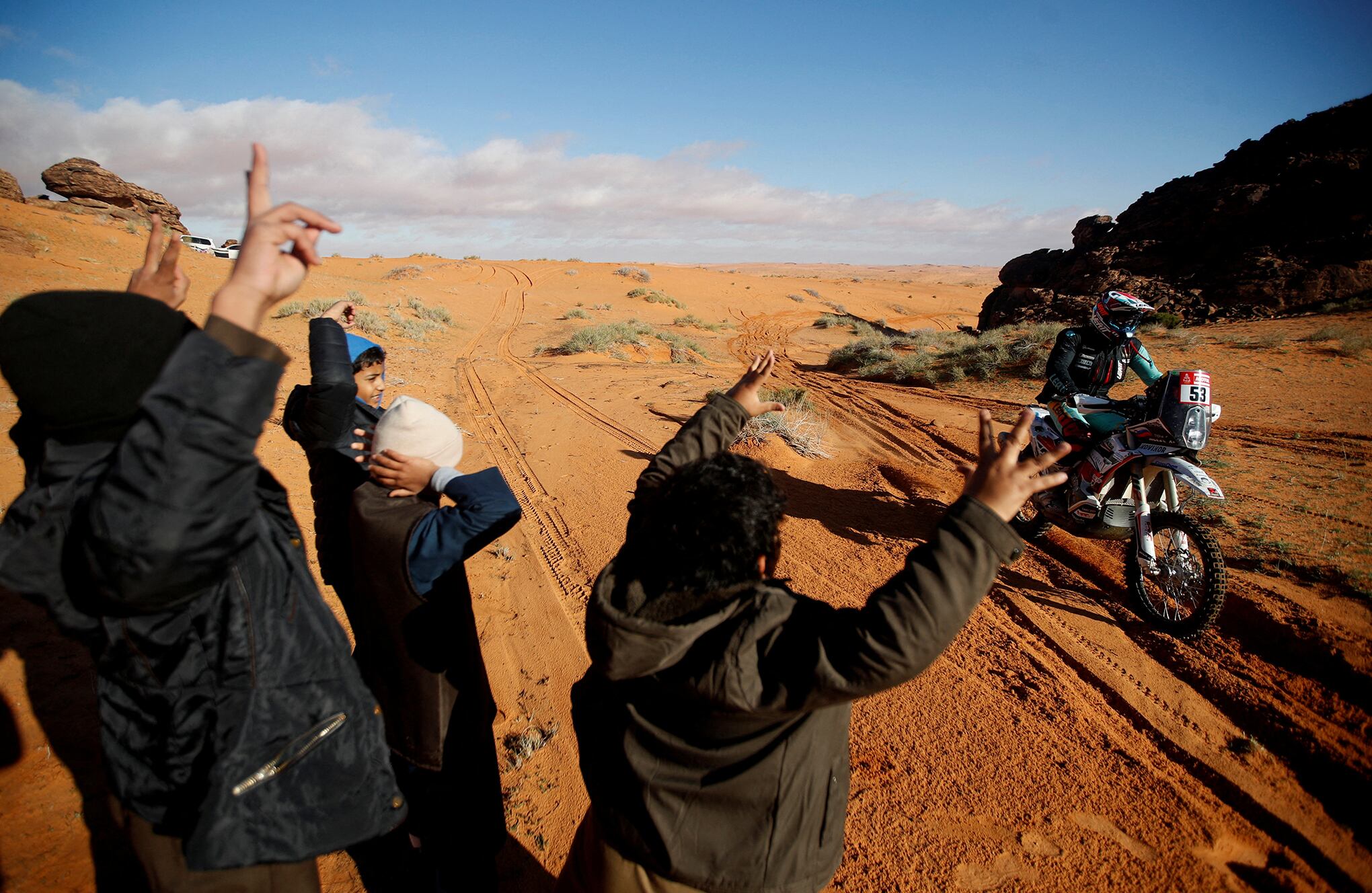 En imágenes : Los vehículos todoterreno compiten en el agotador Rally Dakar