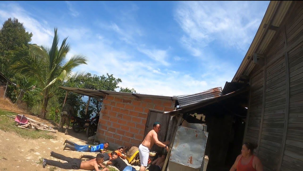 Imágenes del momento de la captura.