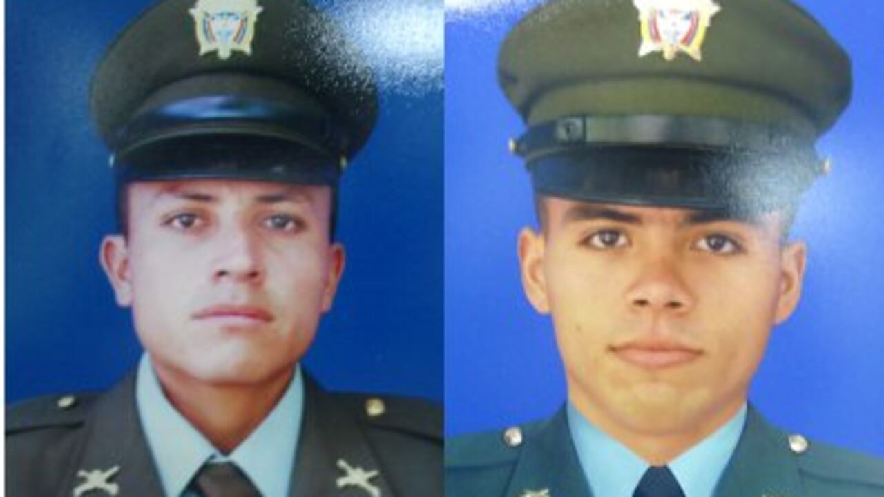 En el ataque de las FARC perdieron la vida los patrulleros Alberto Paz Muñoz y Cristian Adolfo Murillo Espinosa.