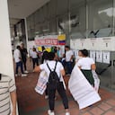 En Cali también se desarrolla la huelga de Mintrabajo.