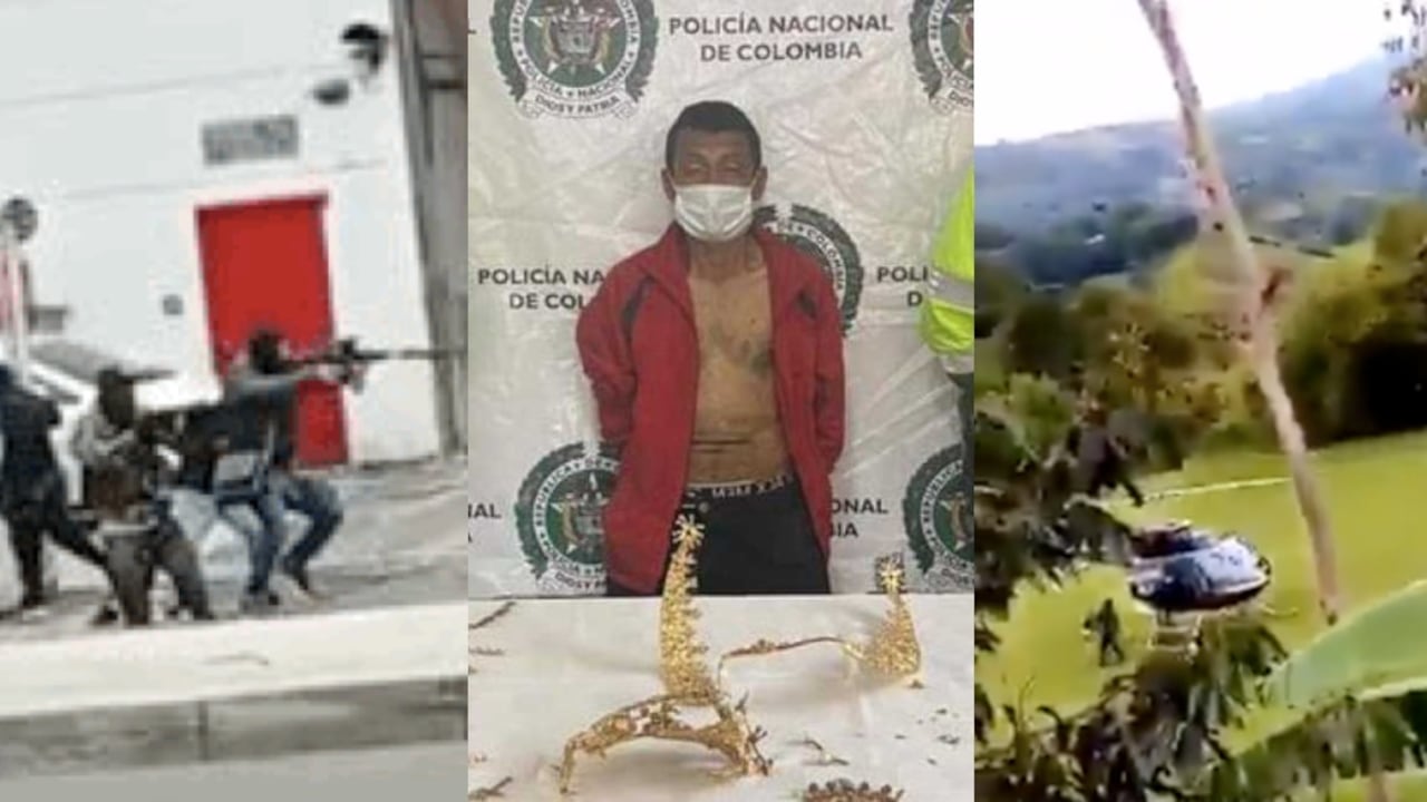 Escenas que han dejado algunos robos en Colombia