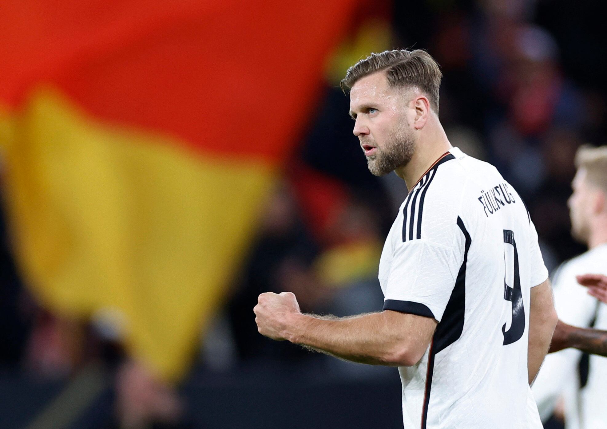 Soccer Football - International Friendly - Germany v Peru - MEWA Arena, Mainz, Germany - March 25, 2023 Germany's Niclas Fullkrug celebrates scoring their first goal REUTERS/Heiko Becker