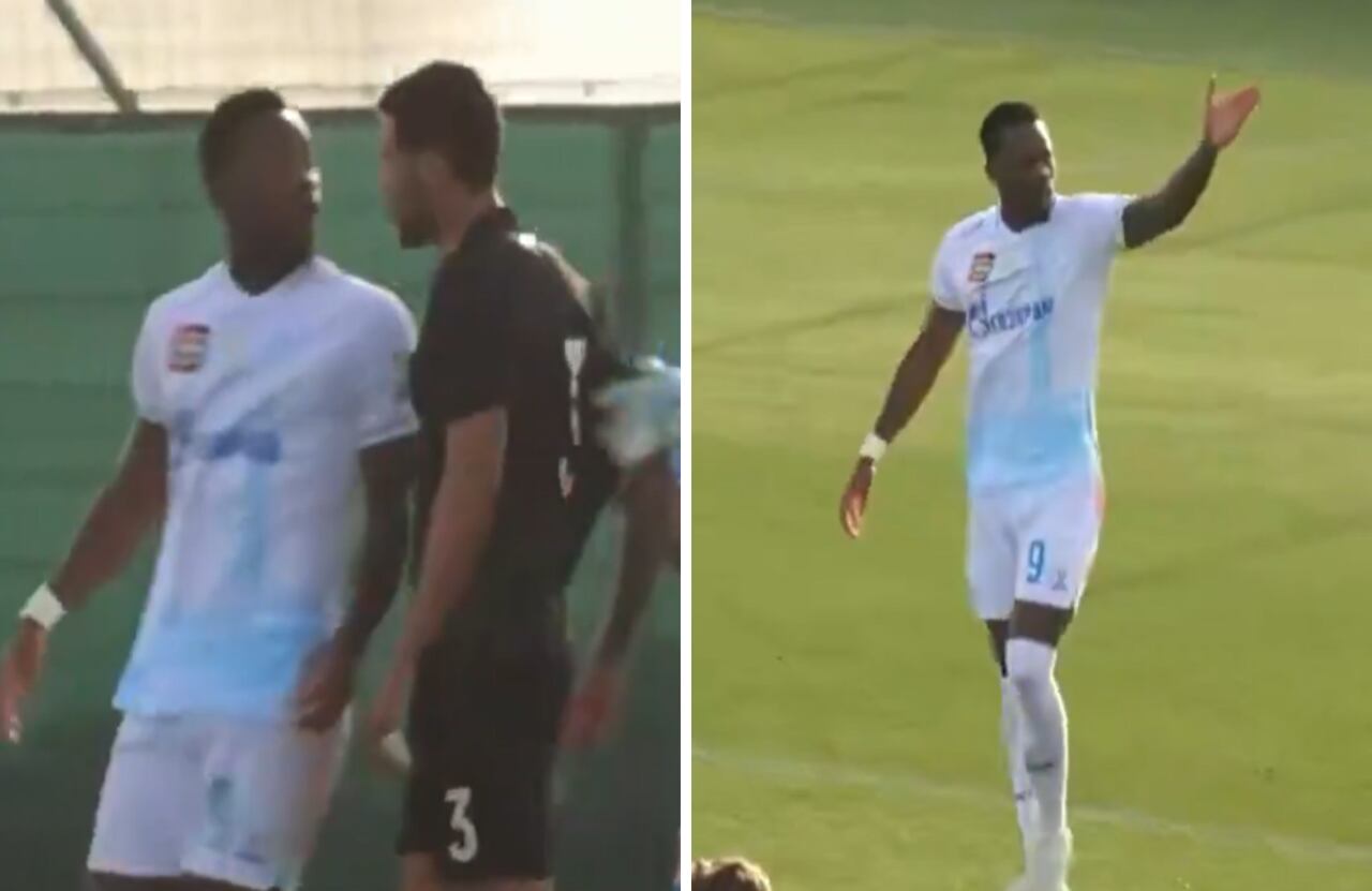 Jhon Jáder Durán en su debut con Zenit.