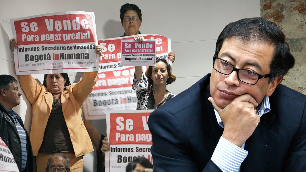 En el Concejo de Bogotá varios ciudadanos protestaron por el cobro del predial.