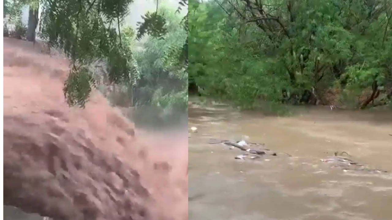 Fuertes lluvias en Santa Marta.