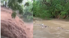 Fuertes lluvias en Santa Marta.