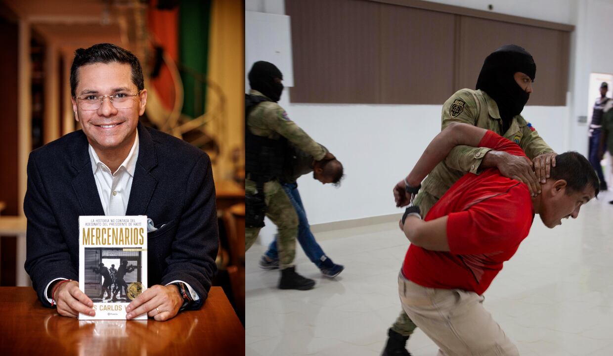 Luis Carlos Vélez.
Lanzamiento del Libro "Mercenarios".
Bogotá Marzo 12 de 2025.
Foto: Juan Carlos Sierra-Revista Semana.