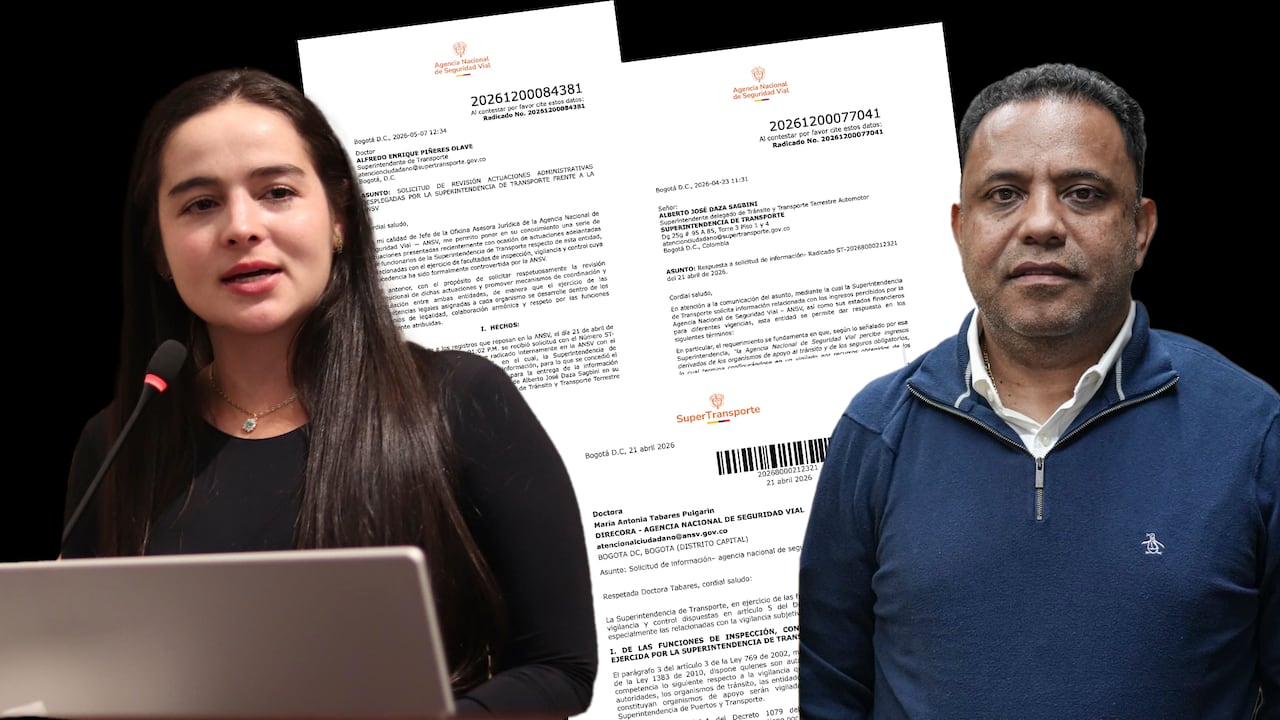 Mariantonia Tabares, directora de la ANSV, y Alfredo Piñeres, supertransporte mantienen pelea en el fin del Gobierno Petro.