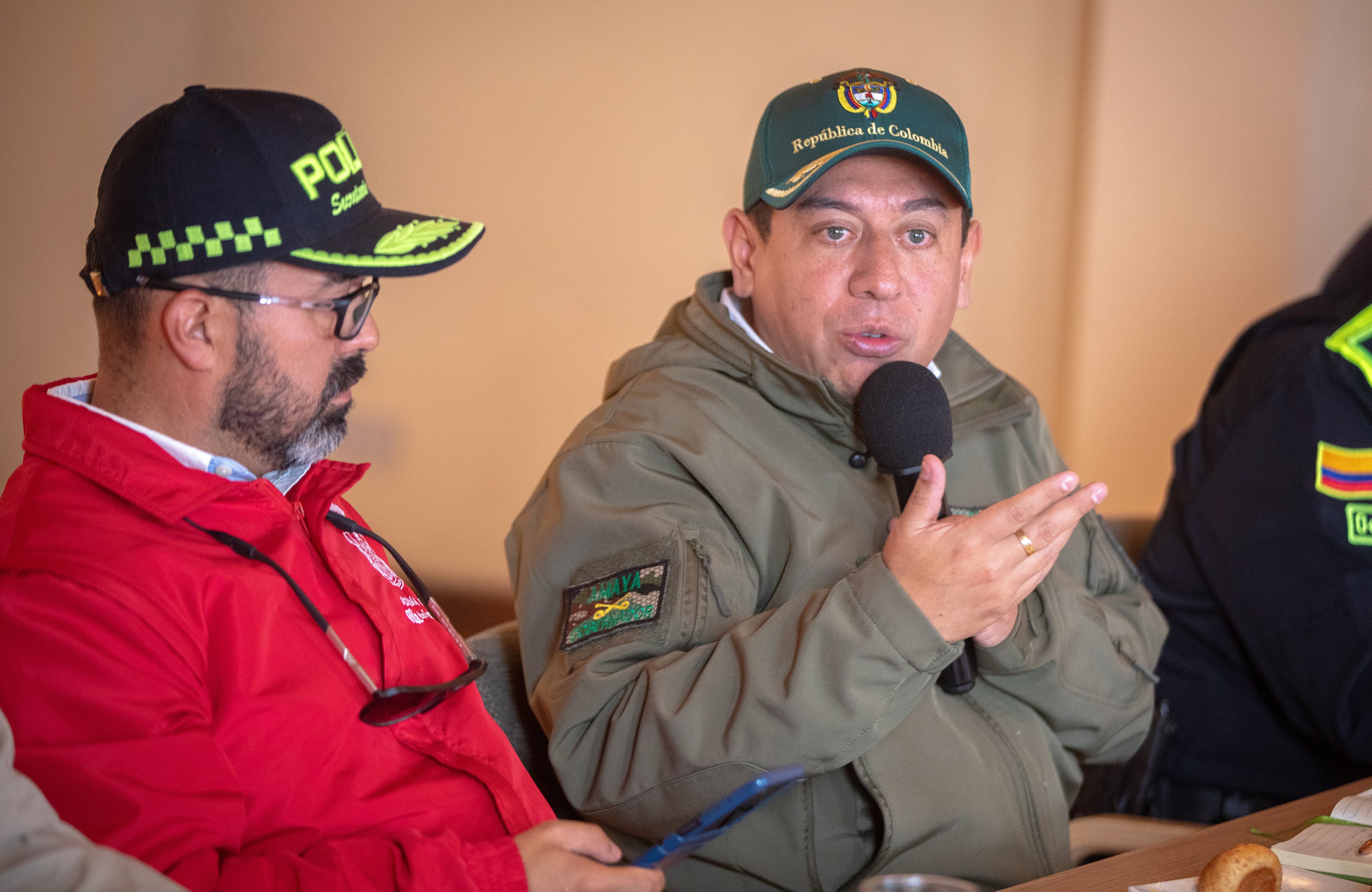 Puesto de mando unificado incendios Villa de Leyva 
Gobernador Boyaca Carlos Andrés Amaya Rodríguez