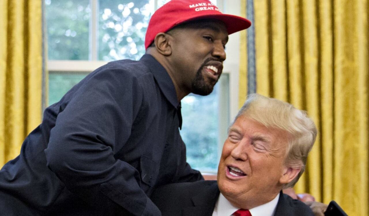 El expresidente Donald Trump tiene una buena amistad con el cantante Kanye West