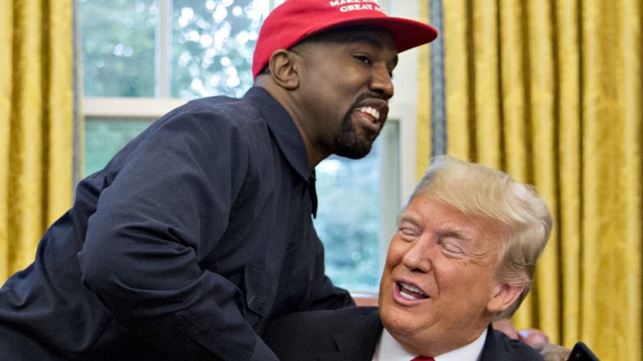 El expresidente Donald Trump tiene una buena amistad con el cantante Kanye West