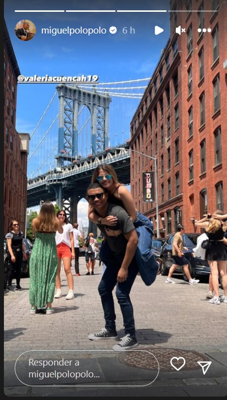Miguel Polo Polo compartió varias fotografías junto a su novia.
