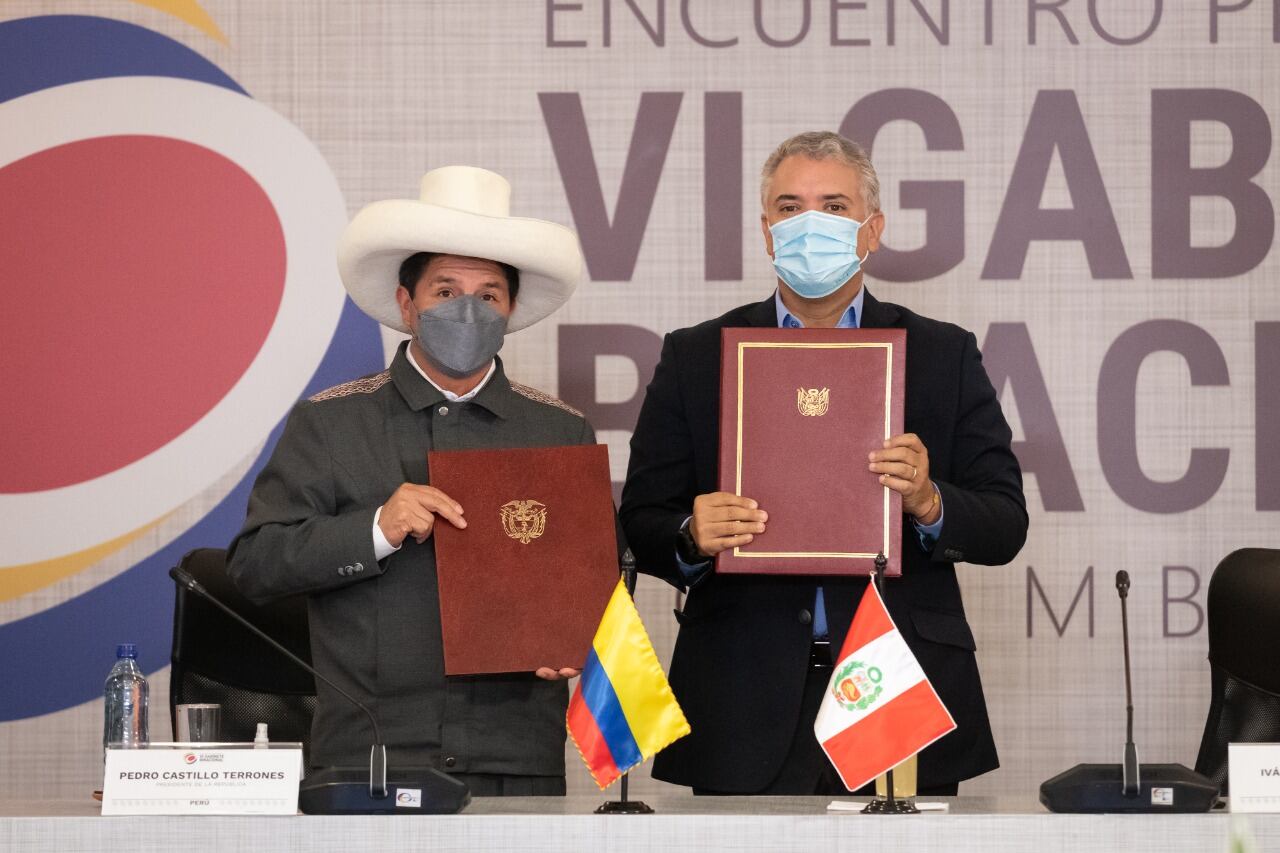 Se materializaron varios acuerdos entre Colombia y Perú en cumbre binacional.