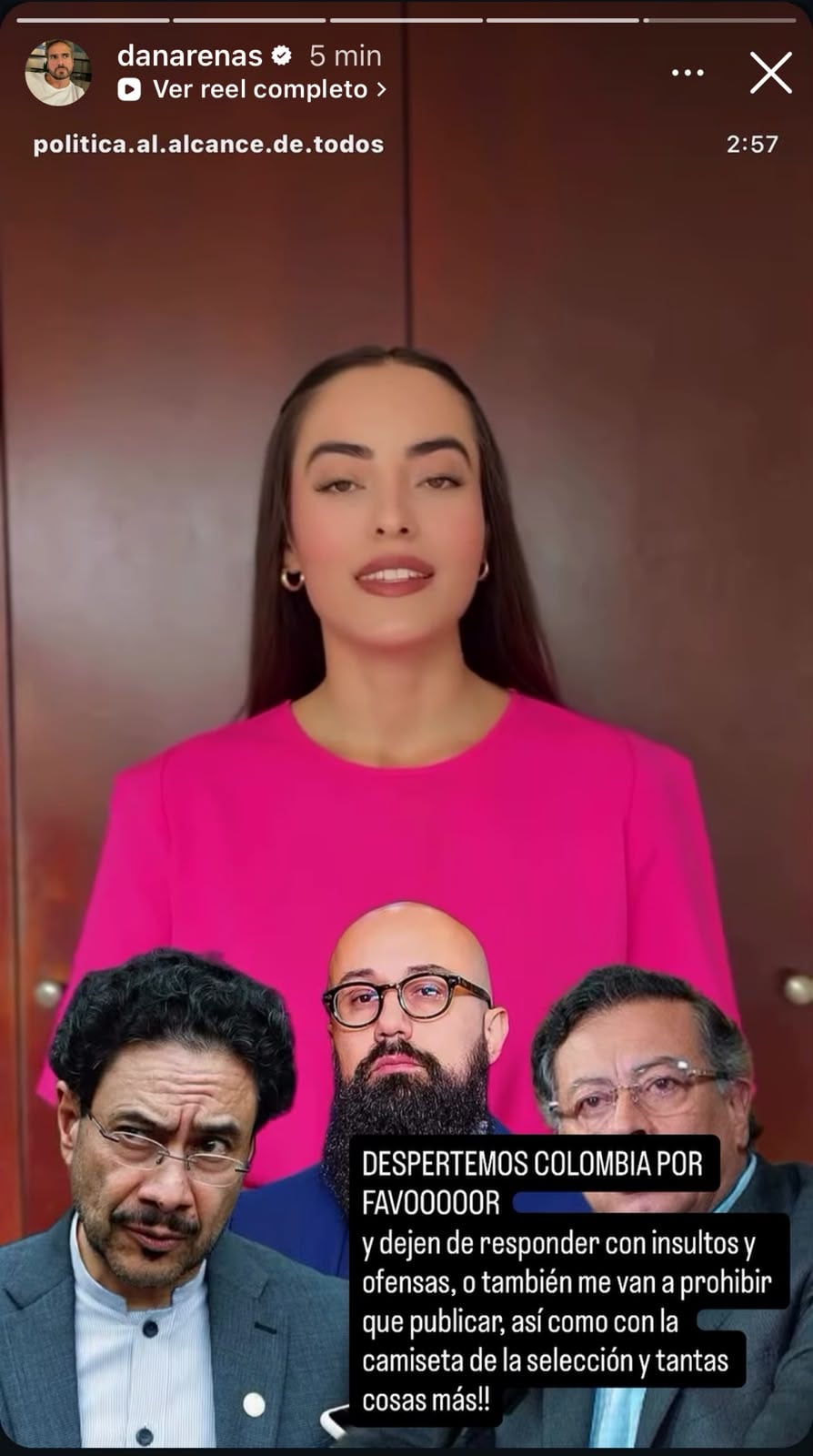 Daniel Arenas se defendió por tema político.