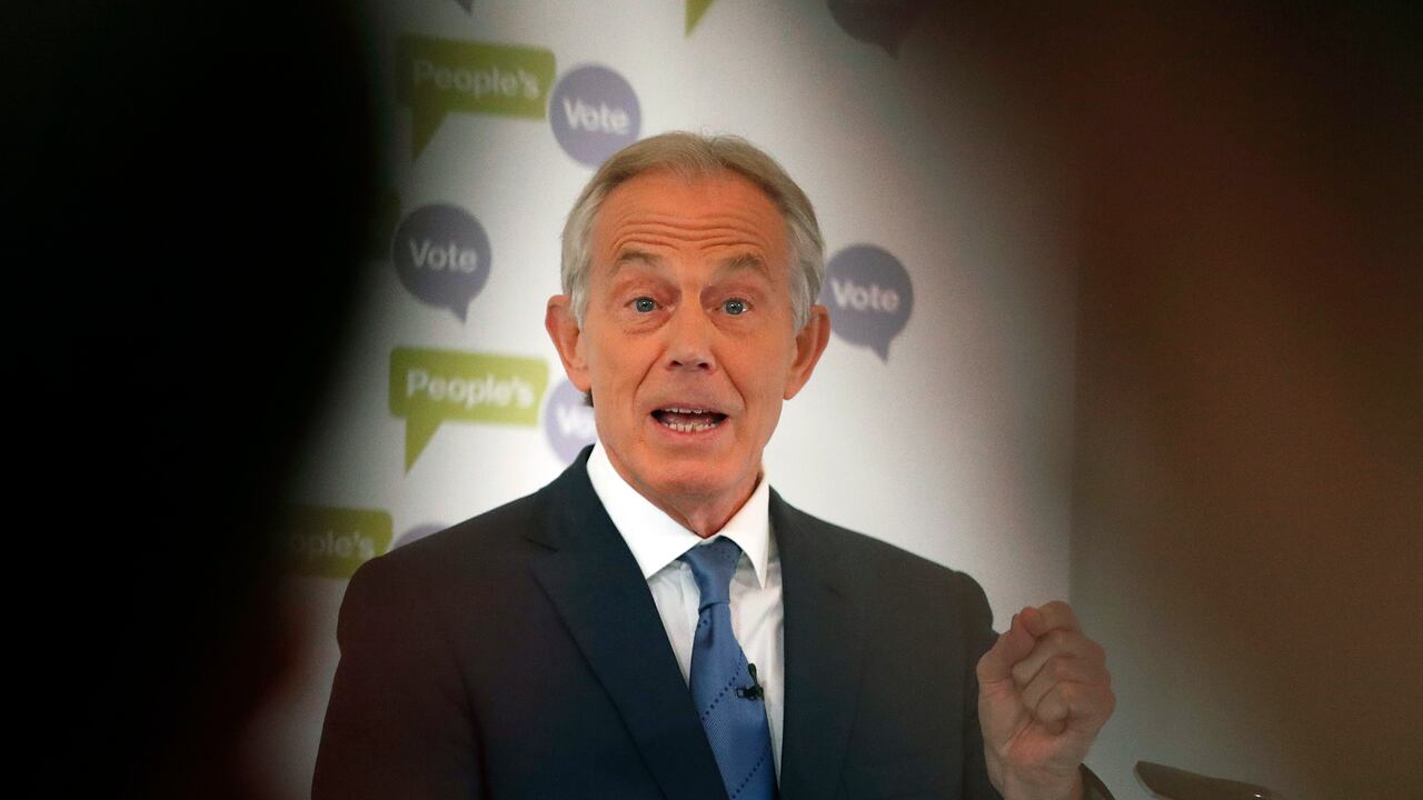 Ex primer ministro británico Tony Blair