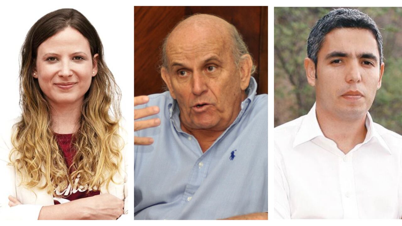 La candidata Diana Rojas, el político y empresario Maurice Armitage y el polémico exgobernador del Valle Juan Carlos Abadía.