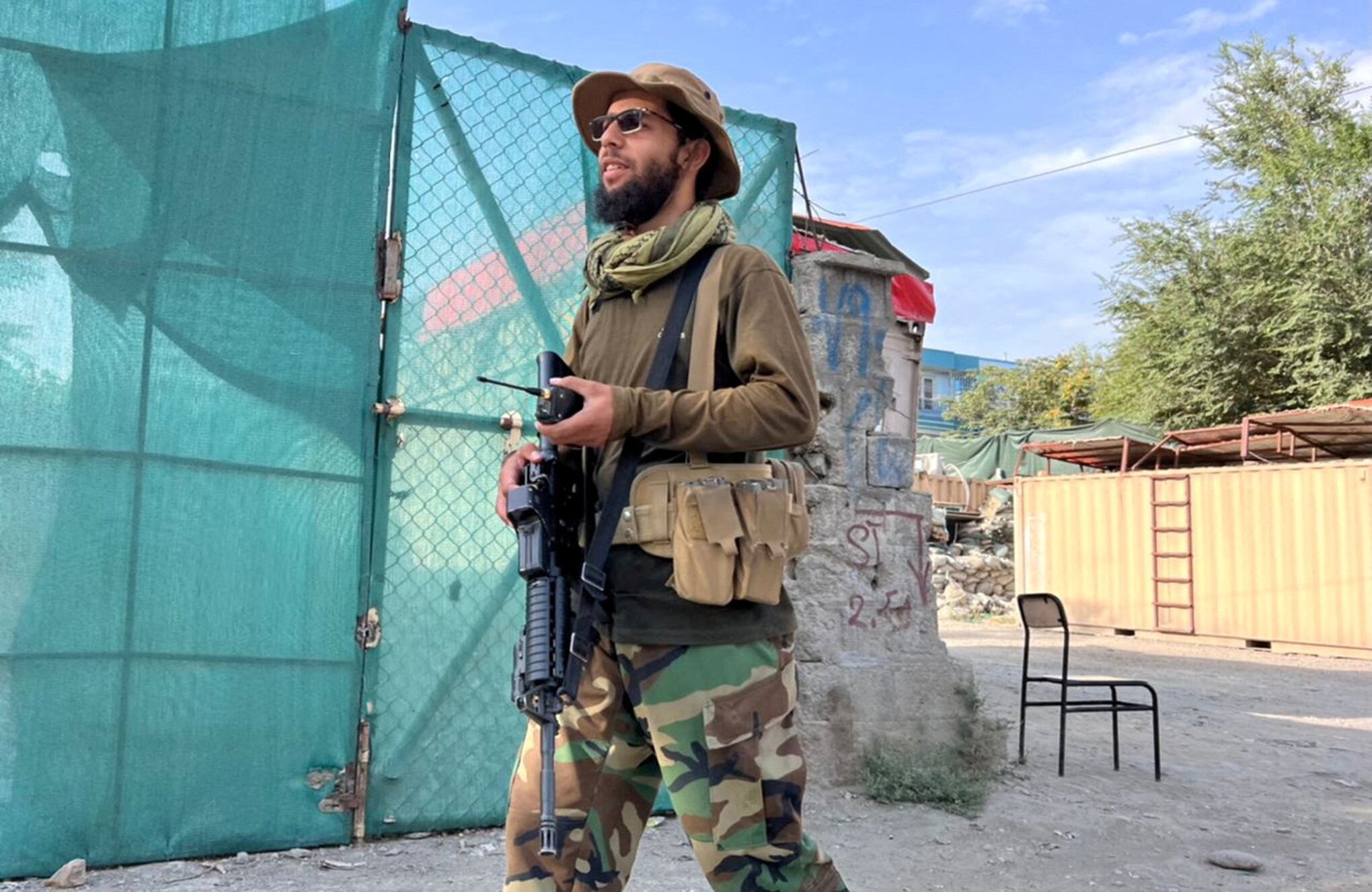 imágenes :  las calles de Kabul controlada por los talibanes
