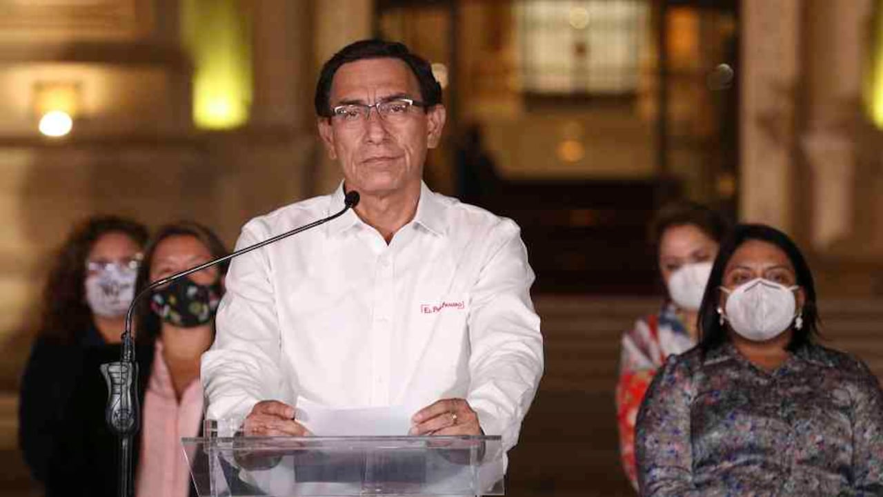 Martín Vizcarra fue destituido el lunes por el Congreso de Perú.